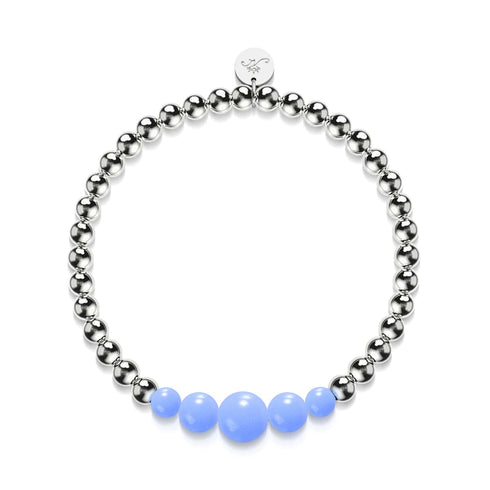 Azure | Silver | Lumos Ceramic Expression Bracelet